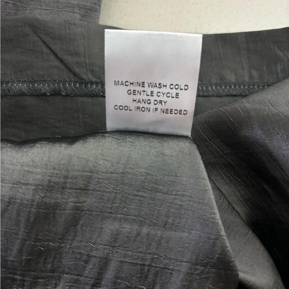 Terra SJ Apparel Jacket Size Large Gray Metallic Wired Collar Art to Wear Pocket - Picture 9 of 9